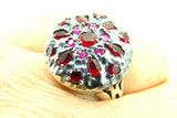 Turkish Handmade Jewelry 925 Sterling Silver Ruby Stone Men Ring Sz 11