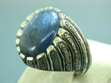 Turkish Handmade Jewelry 925 Sterling Silver Labradorite Stone Men's Rings