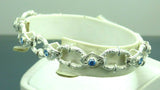 Turkish Handmade Jewelry 925 Sterling Silver Aquamarine Stone Mens Bracelets