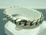 Turkish Handmade Jewelry 925 Sterling Silver Pallet Design Unisex Chain
