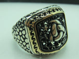 Turkish Handmade Jewelry 925 Sterling Silver Comet Desing Mens Rings