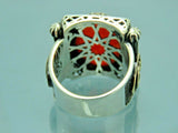 Turkish Handmade Jewelry 925 Sterling Silver Agate Stone Mens Rings