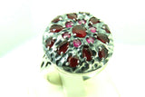 Turkish Handmade Jewelry 925 Sterling Silver Ruby Stone Men Ring Sz 11