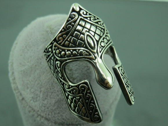 Turkish Handmade Jewlry Style 925 Sterling Silver Mask Desing Mens Rings