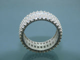 Turkish Handmade Jewelry 925 Sterling Silver Zircon Stone Mens Rings