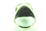 Turkish Handmade Jewelry 925 Sterling Silver Ruby Stone Men Ring Sz 11