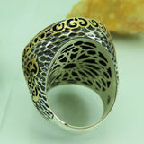 Turkish Handmade Jewelry 925 Sterling Silver Onyx Stone Mens Rings