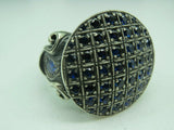 Turkish Handmade Jewelry 925 Sterling Silver Sapphire Stone Mens Rings