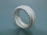 Turkish Handmade Jewelry 925 Sterling Silver Zircon Stone Mens Rings