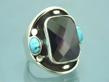 Turkish Handmade Jewelry 925 Sterling Silver Amethyst Stone Men's Rings