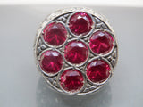 Turkish Handmade Jewelry 925 Sterling Silver Ruby Stone Mens Rings