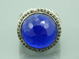 Turkish Handmade Jewelry 925 Sterling Silver Sapphire Stone Mens Rings