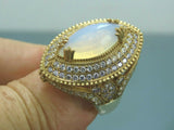 Turkish Handmade Jewelry 925 Sterling Silver Moonstone Womens Ring