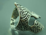 Turkish Handmade Jewlry Style 925 Sterling Silver Mask Desing Mens Rings