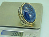 Turkish Handmade Jewelry 925 Sterling Silver Agate Stone Mens Rings