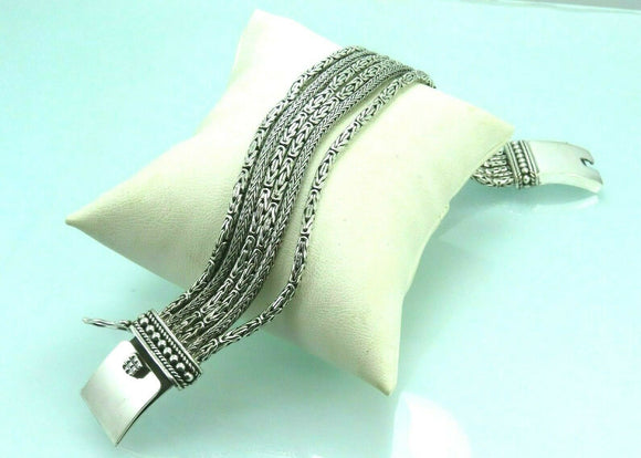 Turkish Handmade Jewelry 925 Sterling Silver King Design Mens Bracelets