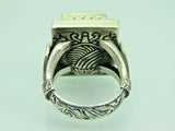 Turkish Handmade Jewelry 925 Sterling Silver Onyx Stone Mens Rings