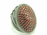 Turkish Handmade Jewelry 925 Sterling Silver Ruby Stone Men's Ring