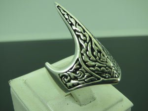 Turkish Handmade Jewelry 925 Sterling Silver Crown Design Mens Rings