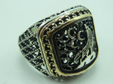 Turkish Handmade Jewelry 925 Sterling Silver Asena Desing Mens Rings