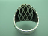 Turkish Handmade Jewelry 925 Sterling Silver Onyx Stone Mens Rings