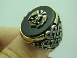 Turkish Handmade Jewelry 925 Sterling Silver Onyx Stone Mens Rings