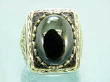 Turkish Handmade Jewelry 925 Sterling Silver Onyx Stone Mens Rings