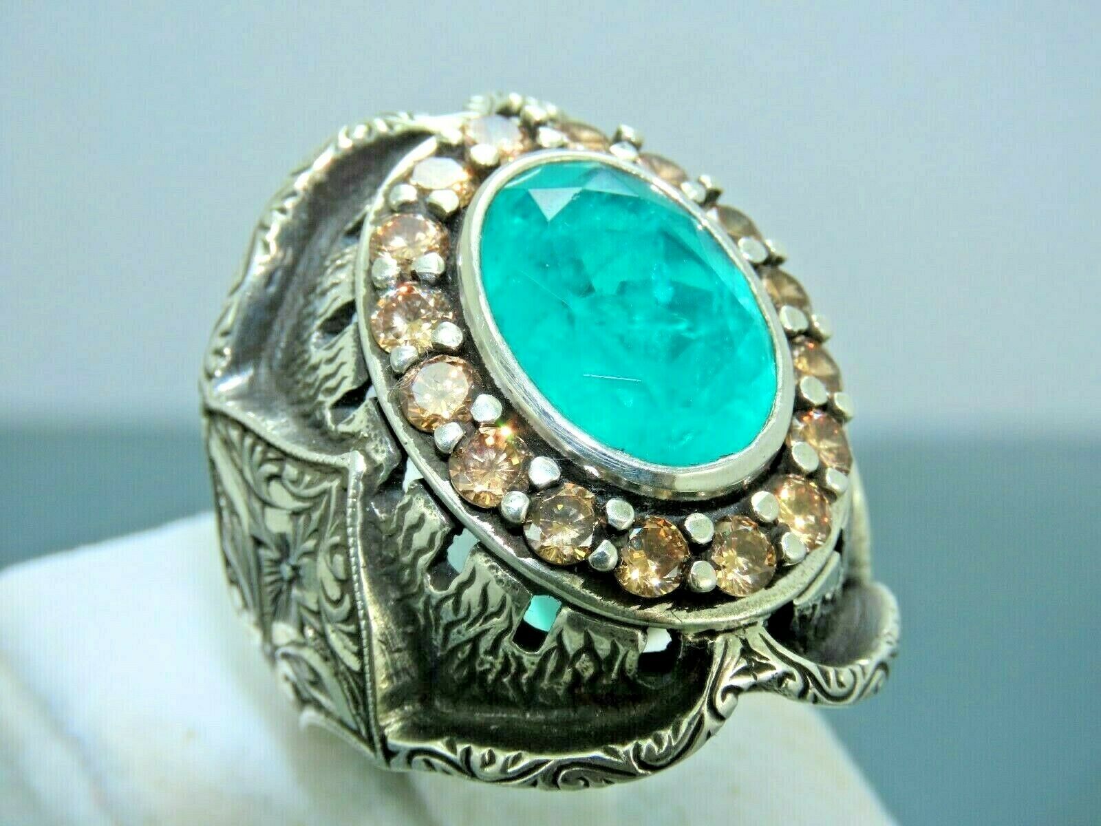 Buy QidaSolid 925 Sterling Silver Ring for Men Onyx Stone Ring Turkish  Handmade Agate Silver Luxury Vintage Men's Ring Online at desertcartINDIA
