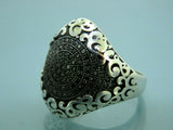 Turkish Handmade Jewelry 925 Sterling Silver Onyx Stone Men Rings