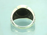 Turkish Handmade Jewelry 925 Sterling Silver North Star Design Mens Rings