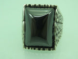 Turkish Handmade Jewelry 925 Sterling Silver Onyx Stone Mens Rings