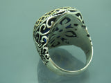 Turkish Handmade Jewlry 925 Sterling Silver Sapphire Stone Mens Rings