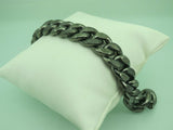 Turkish Handmade Jewelry 925 Sterling Silver Pallet Chain Design Mens Bracelet
