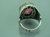 Turkish Handmade Jewelry 925 Sterling Silver Zircon Stone Mens Rings