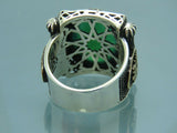 Turkish Handmade Jewelry 925 Sterling Silver Agate Stone Imperial Mens Rings
