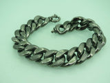 Turkish Handmade Jewelry 925 Sterling Silver Pallet Chain Design Mens Bracelet