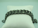 Turkish Handmade Jewelry 925 Sterling Silver Pallet Chain Design Mens Bracelet