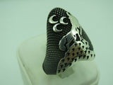 Turkish Handmade Jewelry 925 Sterling Silver Wolf Desing Mens Rings