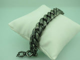 Turkish Handmade Jewelry 925 Sterling Silver Pallet Chain Design Mens Bracelet