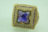 Turkish Handmade Jewelry 925 Sterling Silver Amethyst Stone Womens Ring