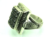 Turkish Handmade Jewelry 925 Sterling Silver Onyx Stone Mens Rings