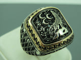 Turkish Handmade Jewelry 925 Sterling Silver Asena Desing Mens Rings