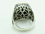Turkish Handmade Jewelry 925 Sterling Silver Aquamarine Stone Mens Rings