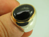 Turkish Handmade Jewelry 925 Sterling Silver Onyx Stone Mens Rings