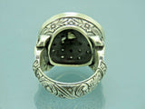 Turkish Handmade Jewelry 925 Sterling Silver Zircon Stone Mens Rings