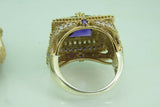 Turkish Handmade Jewelry 925 Sterling Silver Amethyst Stone Womens Ring