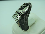 Turkish Handmade Jewelry 925 Sterling Silver Wolf Desing Mens Rings