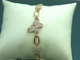 Turkish Handmade Jewelry 925 Sterling Silver Zircon Stone Womens Bracelet