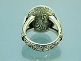 Turkish Handmade Jewelry 925 Sterling Silver Quartz Stone Mens Rings
