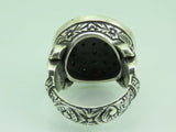 Turkish Handmade Jewelry 925 Sterling Silver Emerald Stone Mens Rings